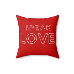 Speak Love Square Pillow♥️