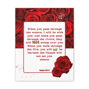 Speak Truth, Isaiah 43:1-2, Canvas