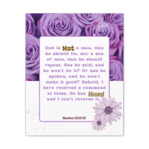 Speak Truth, Numbers 23:19-20 Canvas