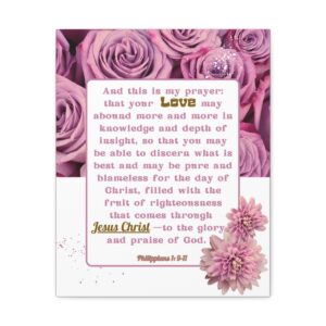 Speak Truth, Philippians 1: 9-11 Canvas