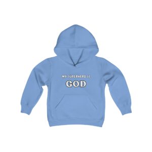 My Superhero Is God Youth Sweatshirts